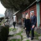 Crown Prince Haakon and Crown Princess Mette-Marit during their visit to Helleren (Photo: Bjørn Sigurdsøn, Scanpix)